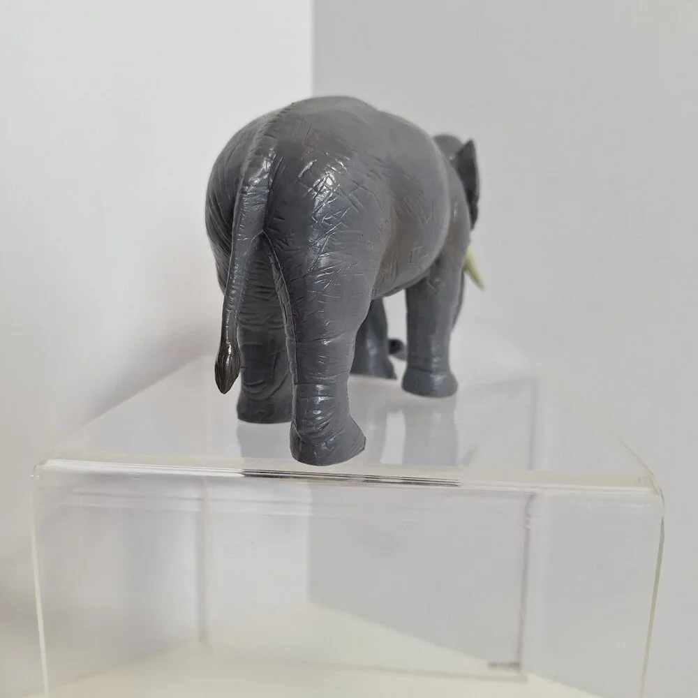 Terra Battat Gray African Elephant Figure 5" PVC Maison Joseph - Picture 7 of 11